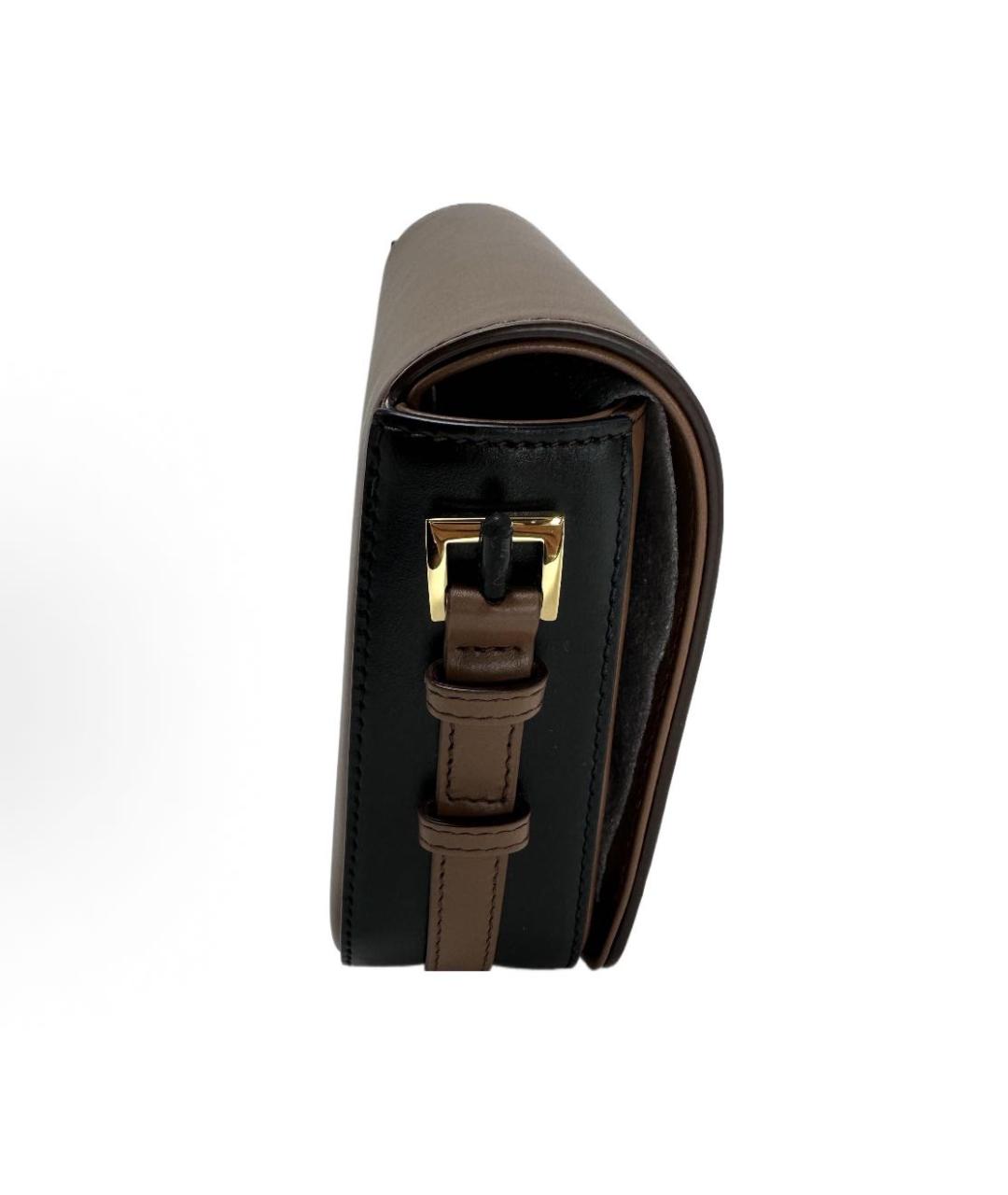 BURBERRY Коричневая кожаная сумка через плечо, фото 3