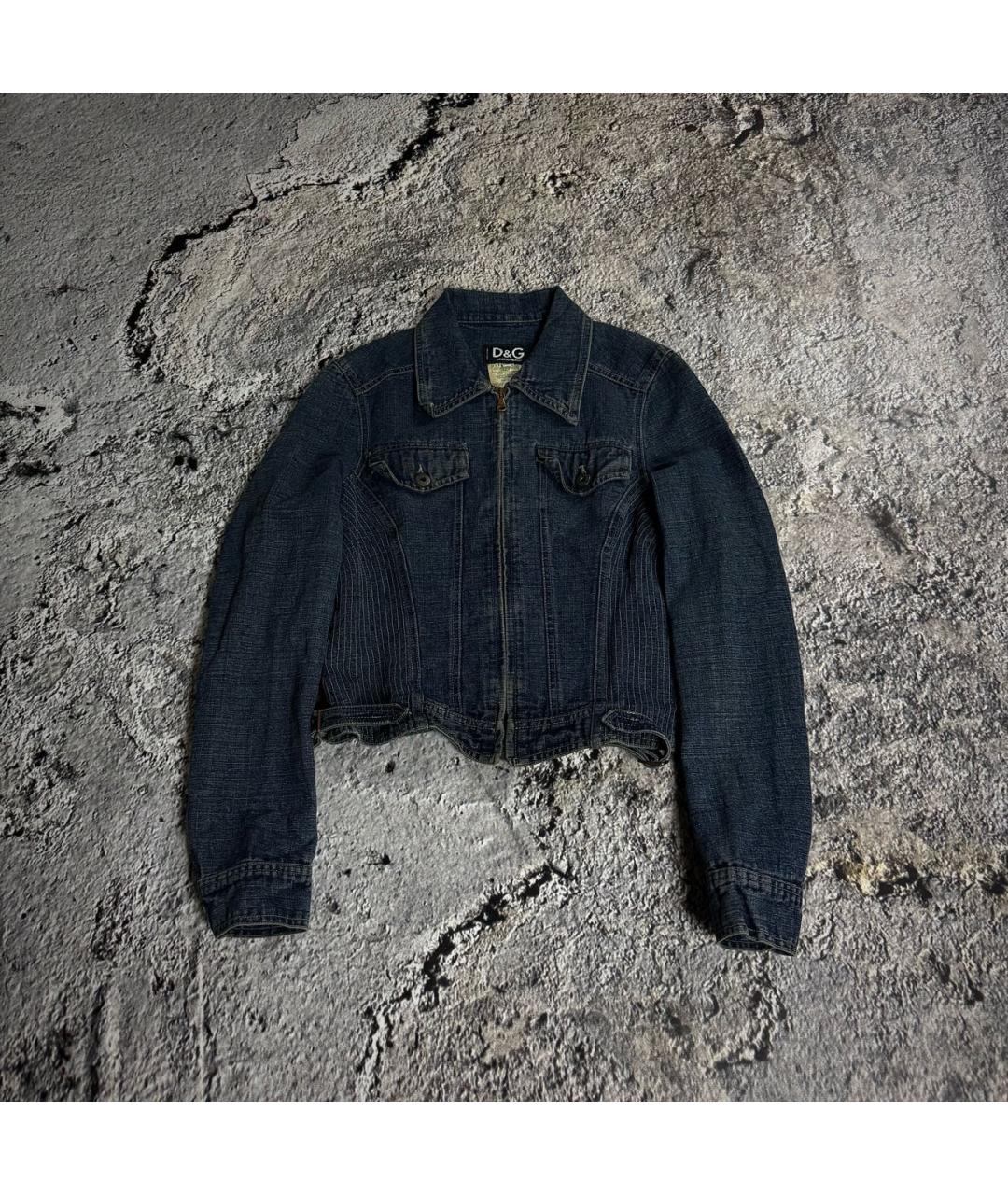 DOLCE&GABBANA Синяя хлопковая куртка, фото 9