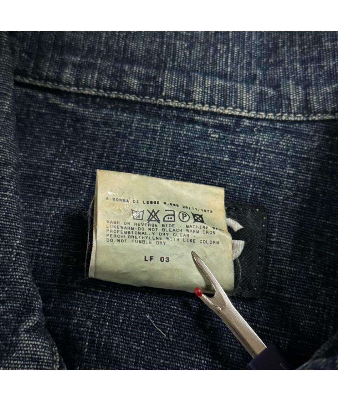 DOLCE&GABBANA Синяя хлопковая куртка, фото 5