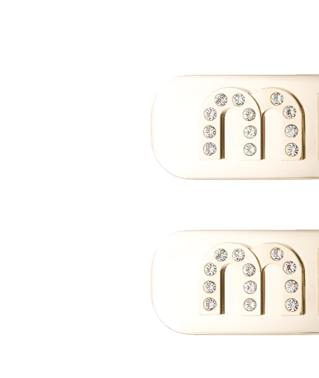 MIU MIU Золотая заколка, фото 2