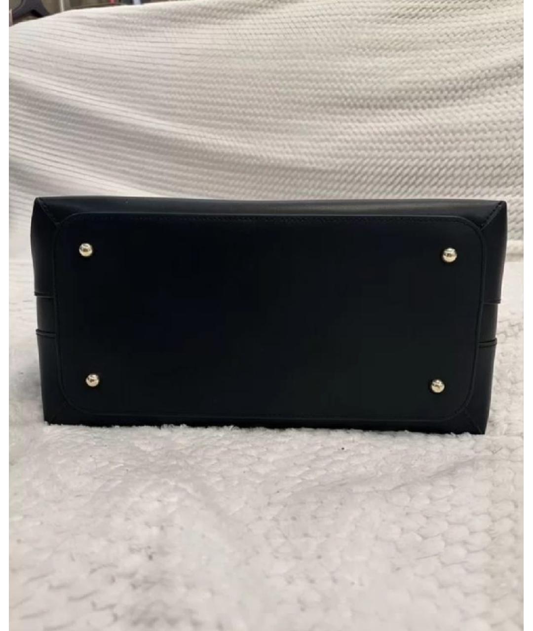 FURLA Черная кожаная сумка с короткими ручками, фото 4