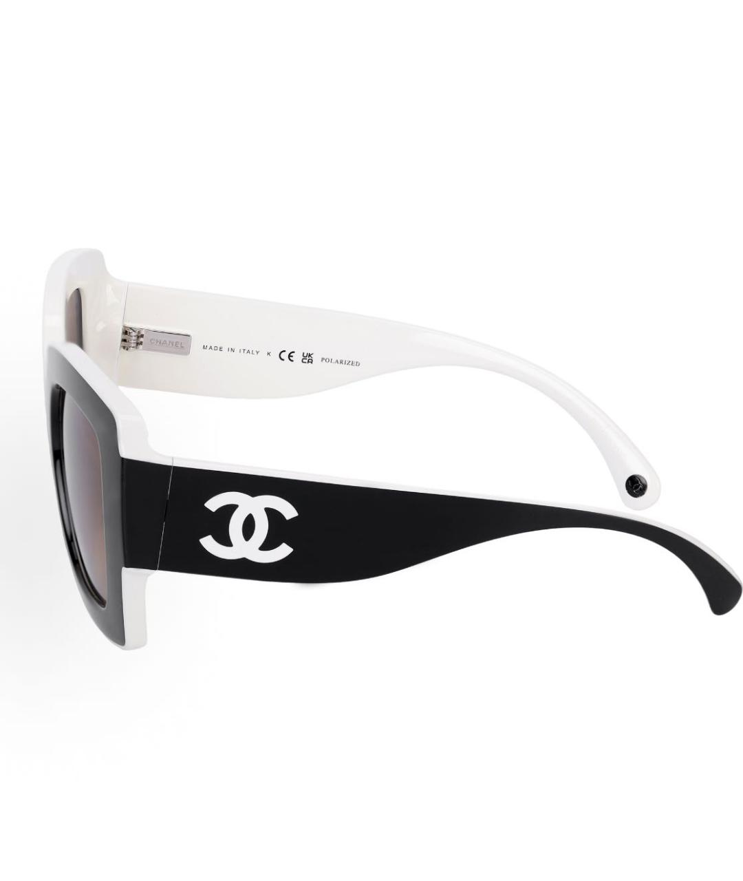 CHANEL Черные пластиковые солнцезащитные очки, фото 3