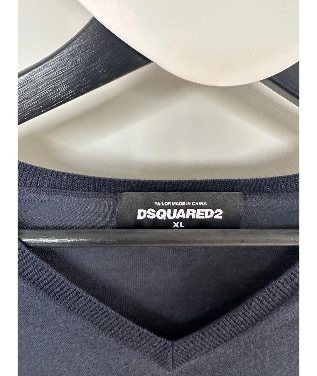 DSQUARED2 Темно-синий джемпер / свитер, фото 3