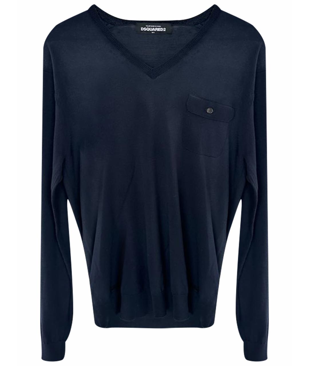 DSQUARED2 Темно-синий джемпер / свитер, фото 1
