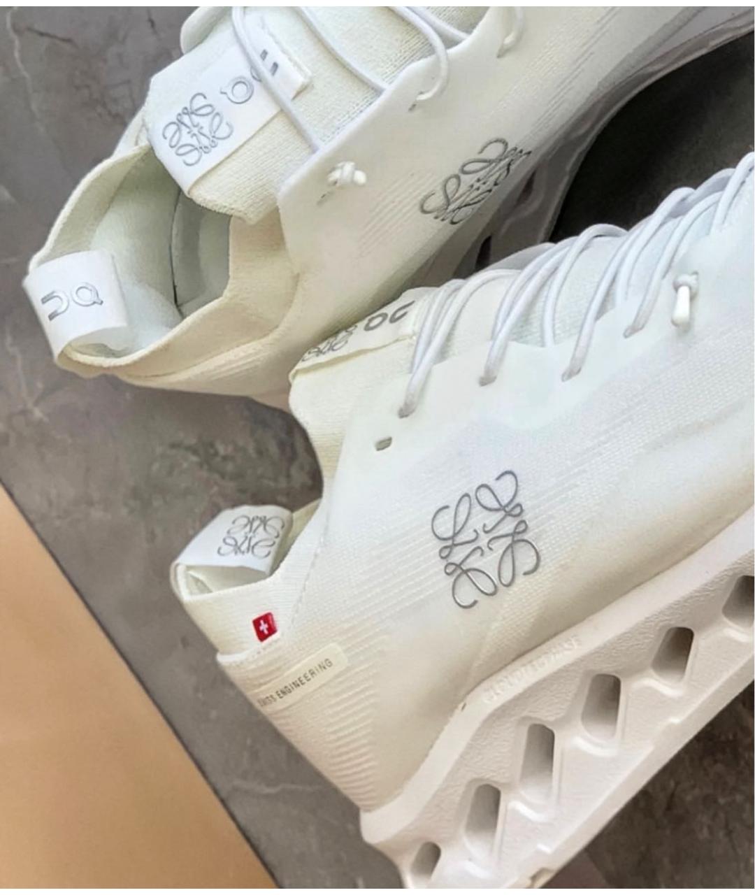LOEWE Белые кроссовки, фото 4