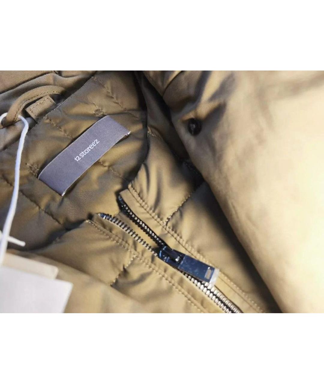 12 STOREEZ Хаки хлопковый тренч/плащ, фото 3