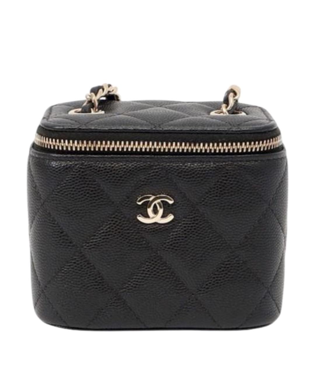 CHANEL Черная кожаная сумка через плечо, фото 1