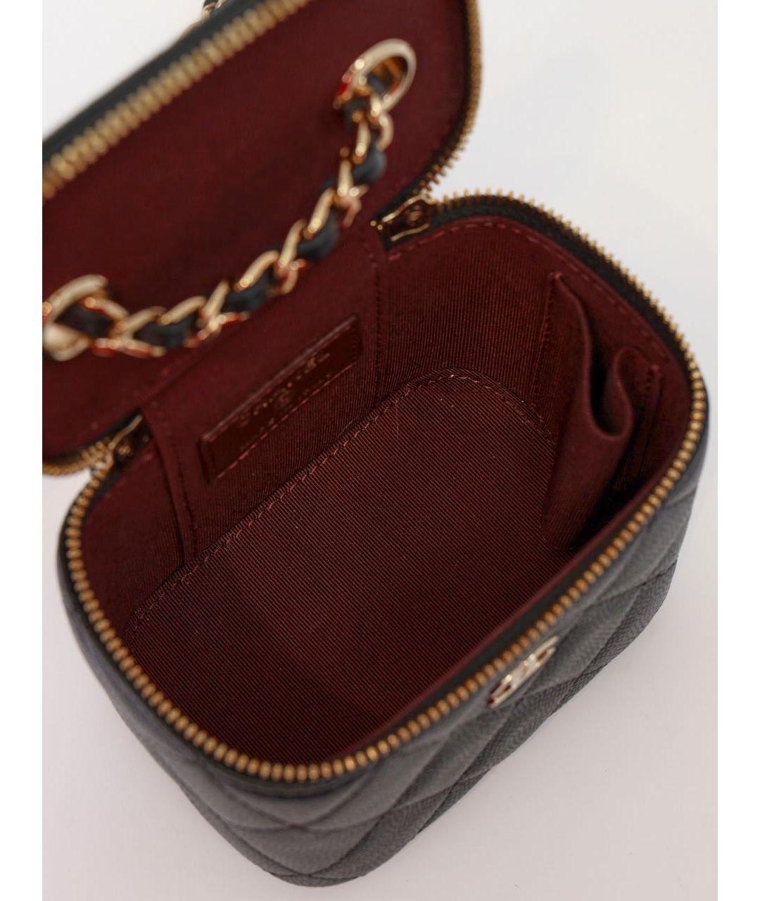 CHANEL Черная кожаная сумка через плечо, фото 4