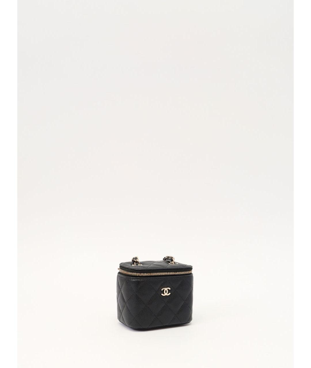 CHANEL Черная кожаная сумка через плечо, фото 2