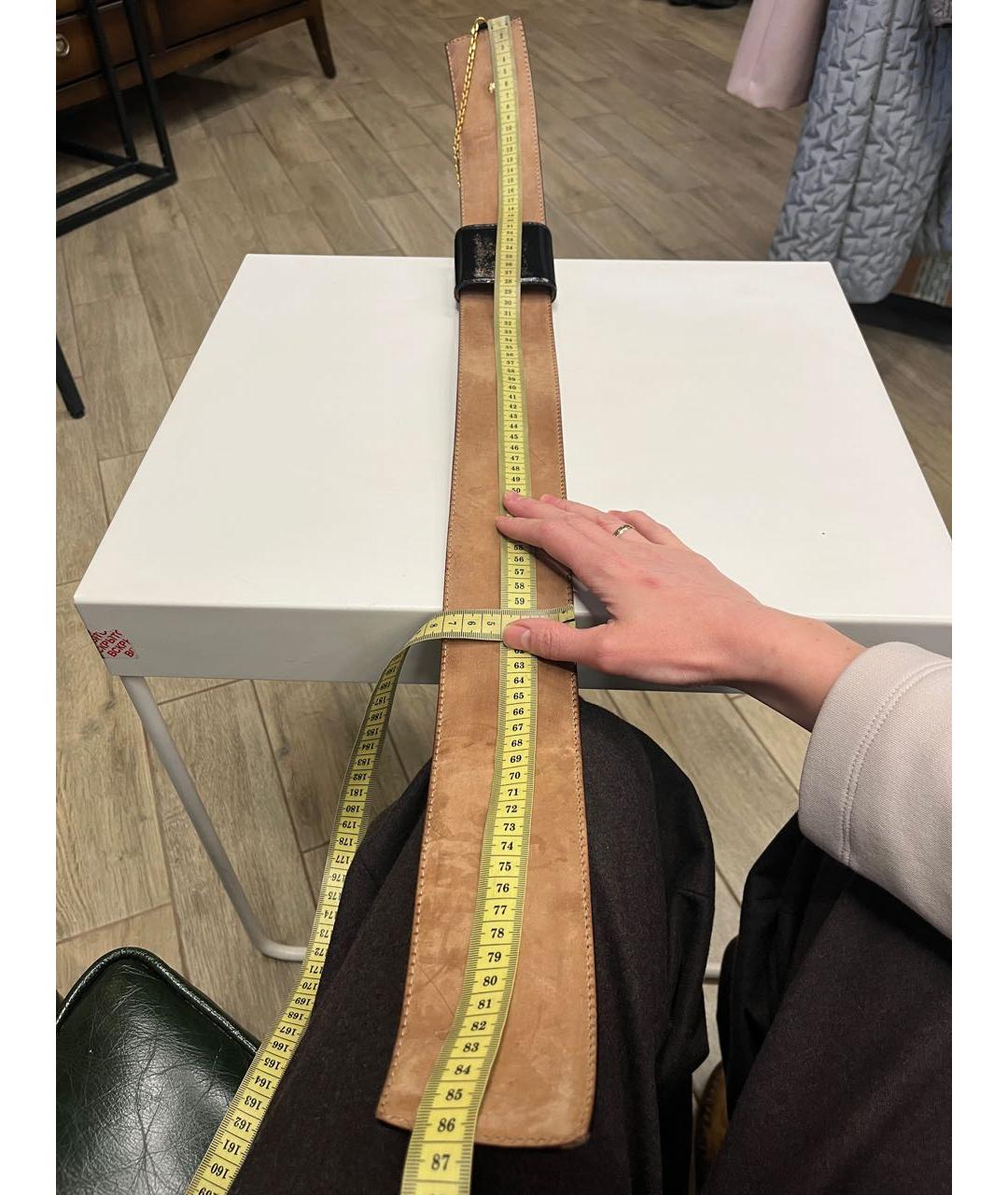 ALEXANDER MCQUEEN Черный кожаный ремень, фото 6