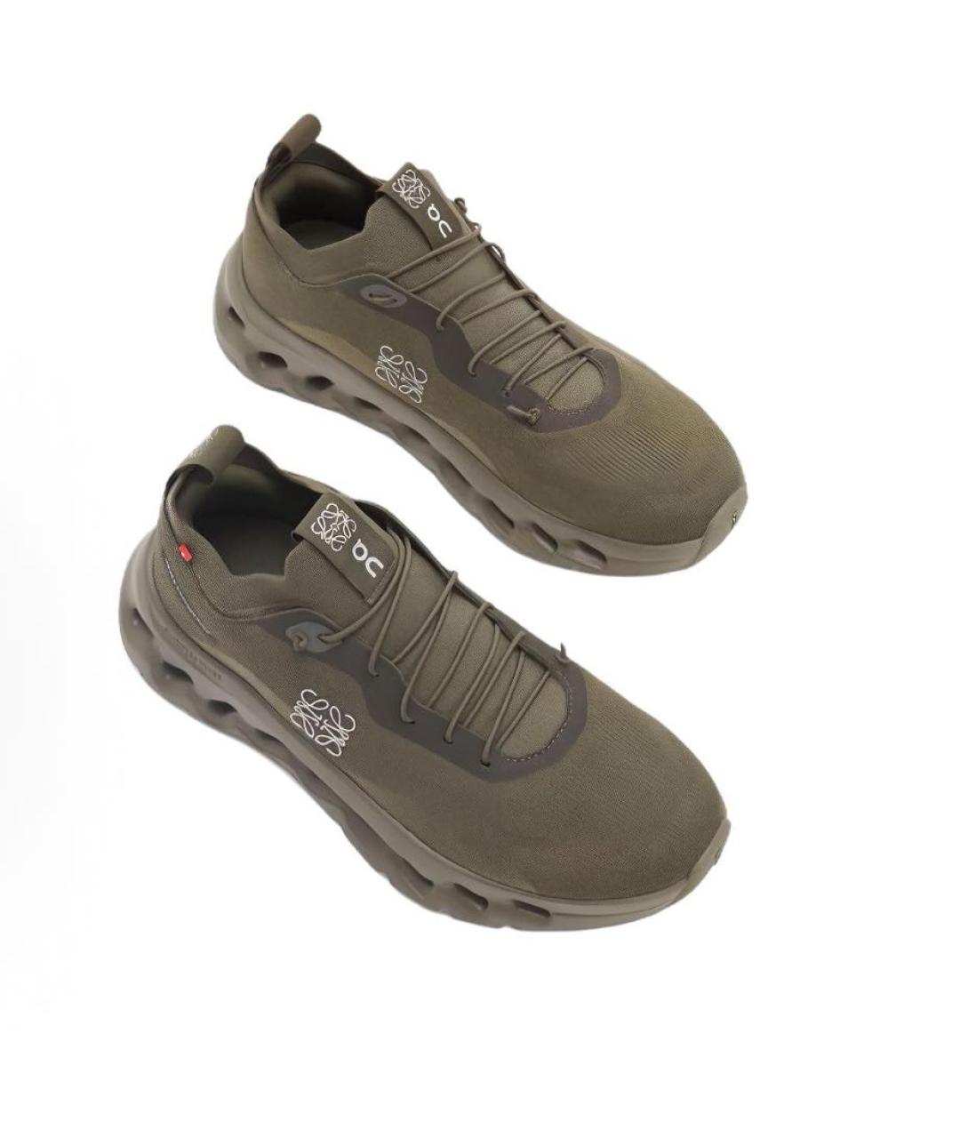 LOEWE Хаки кроссовки, фото 3