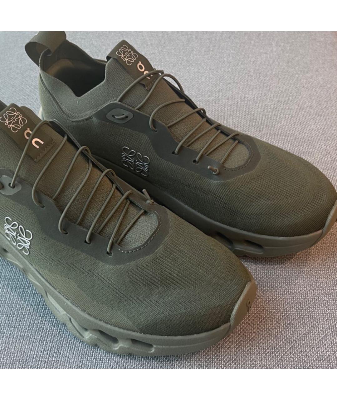 LOEWE Хаки кроссовки, фото 6