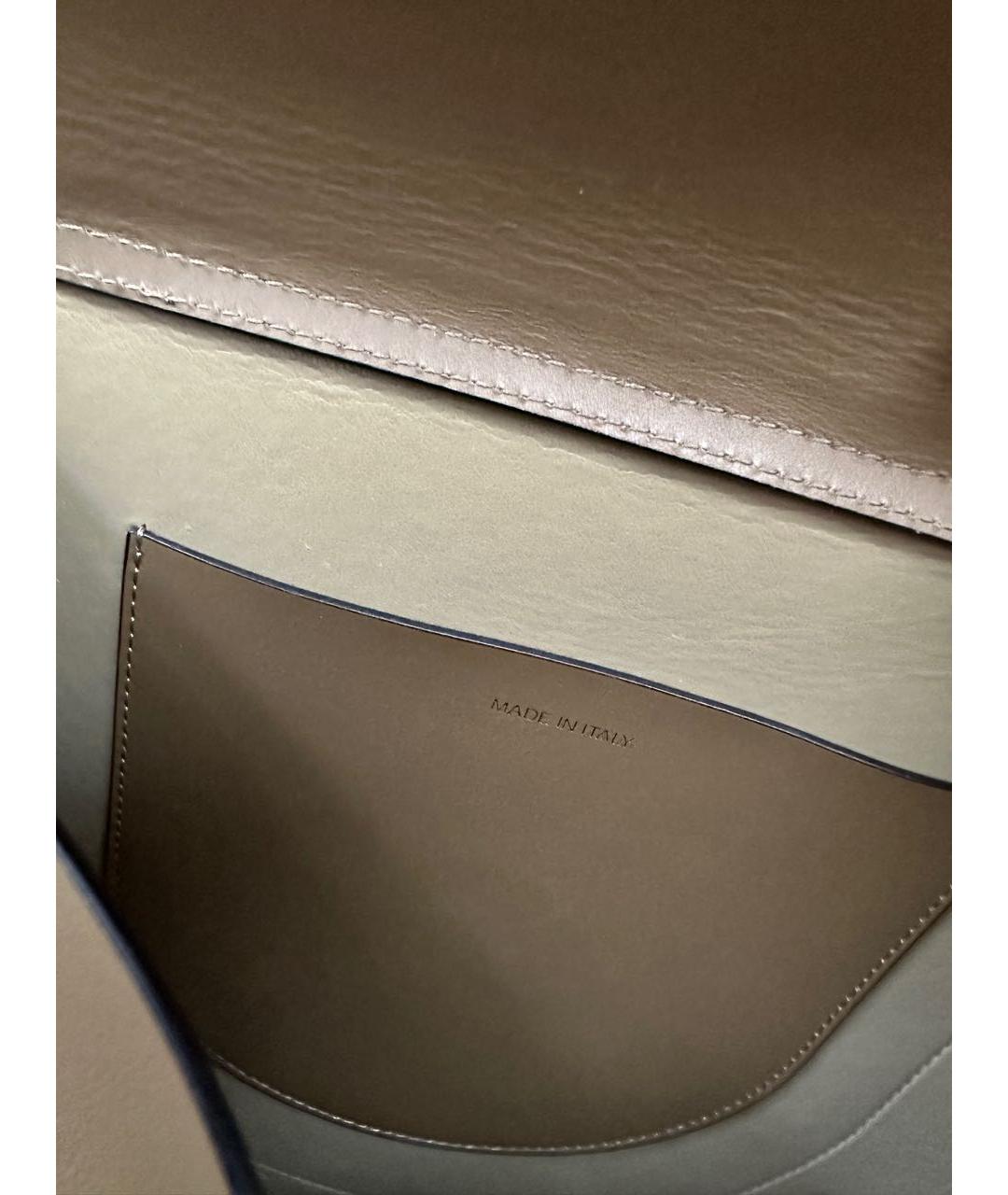 WANDLER Хаки кожаная сумка через плечо, фото 5