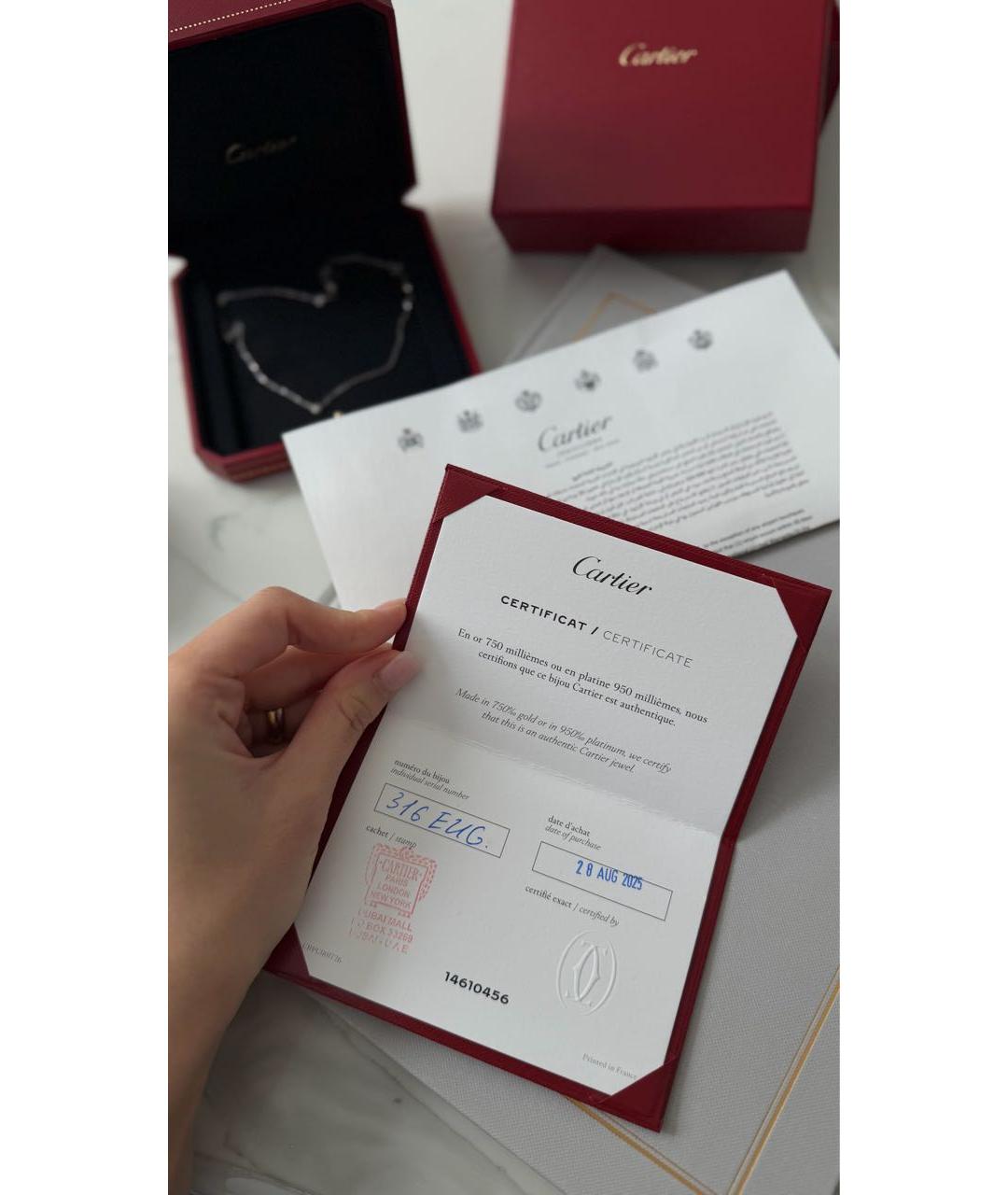 CARTIER Серебряная подвеска из белого золота, фото 4