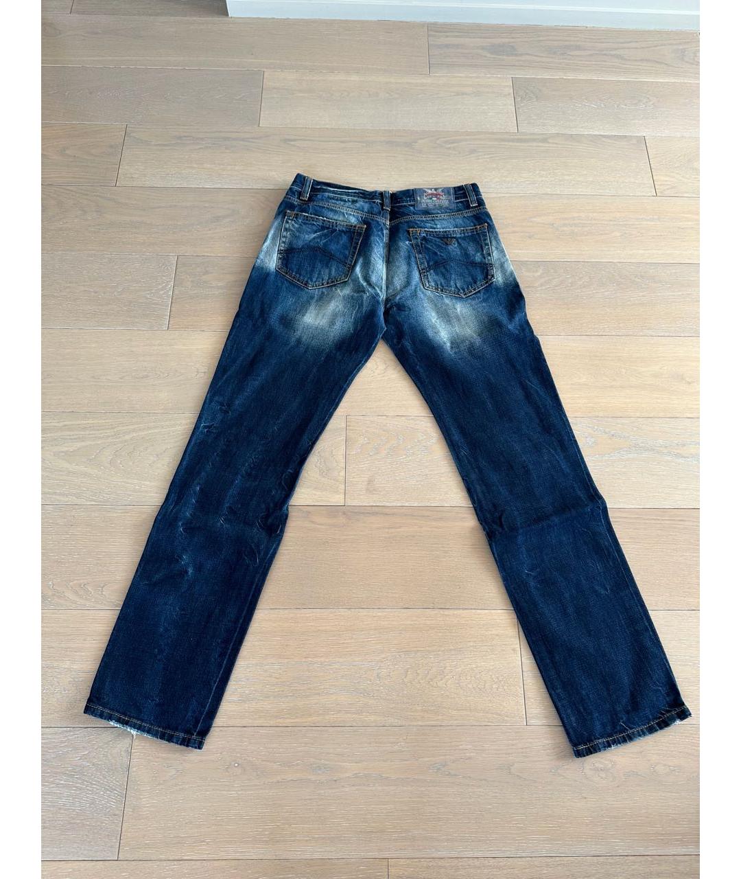 ARMANI JEANS Темно-синие прямые джинсы, фото 3
