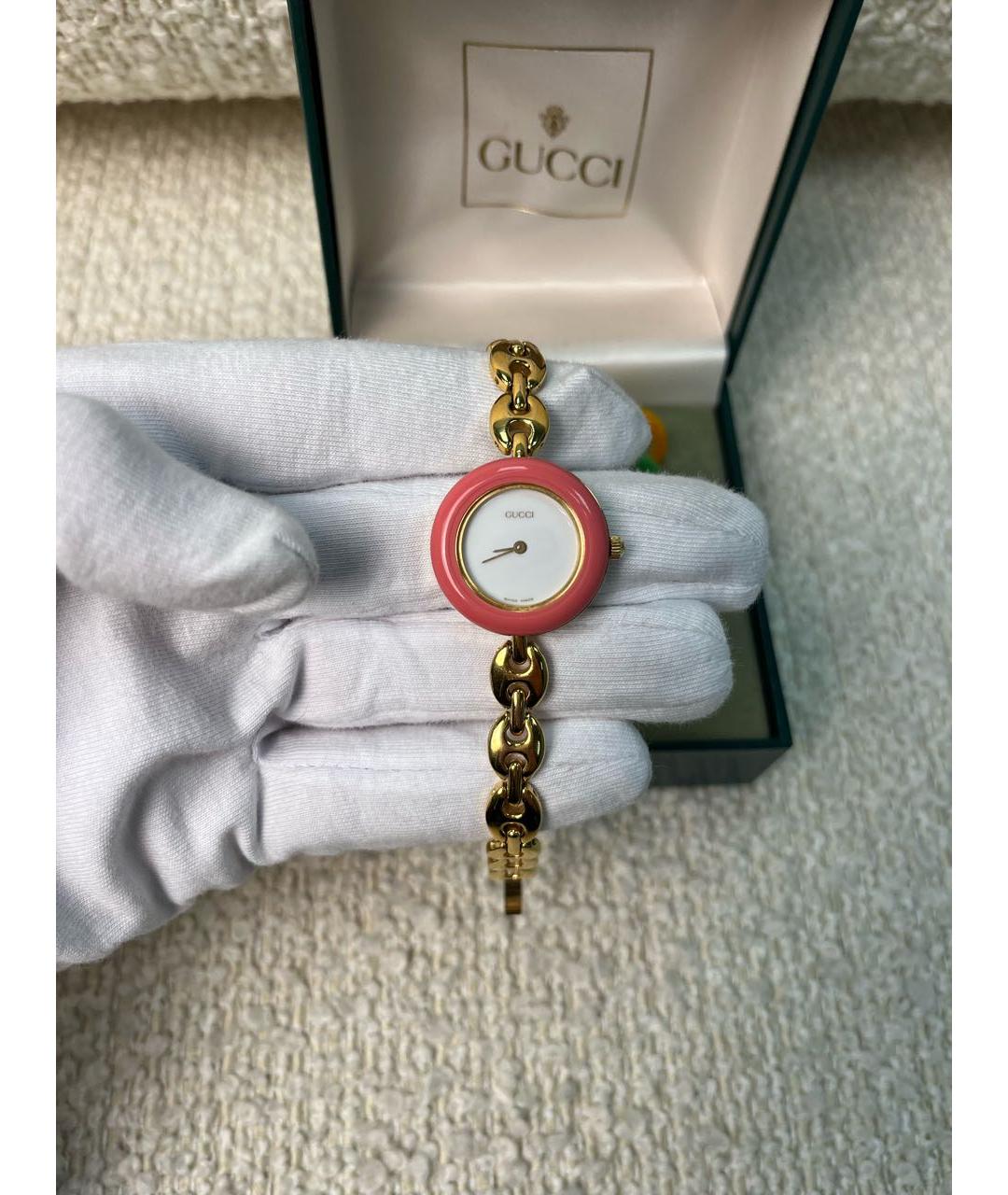 GUCCI Золотые позолоченные часы, фото 9