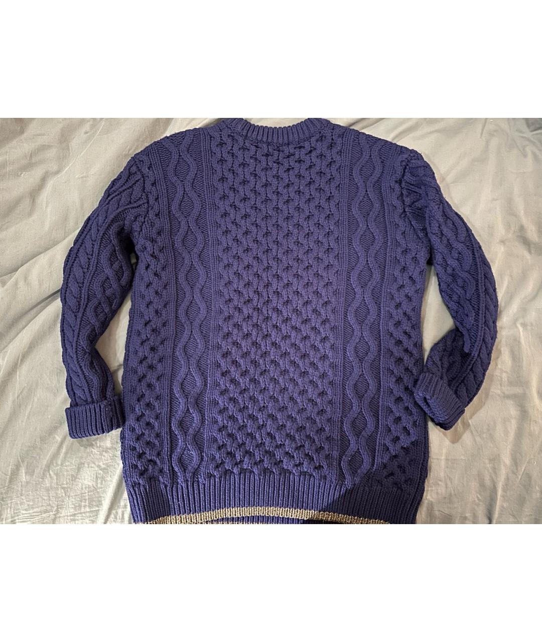 COACH Темно-синий шерстяной джемпер / свитер, фото 2