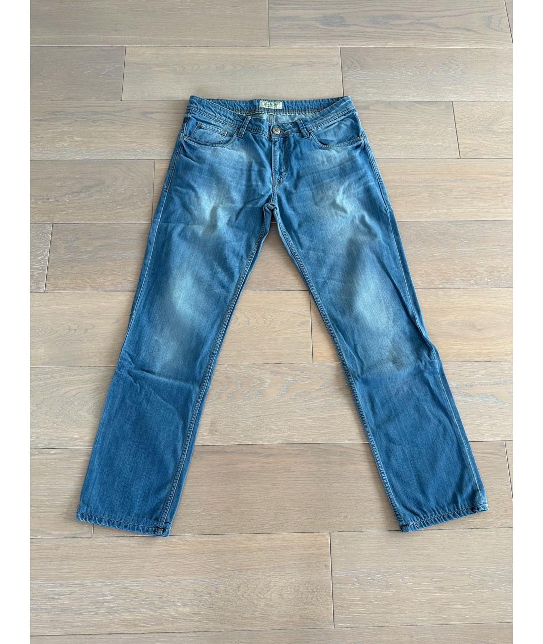 PHILIPP PLEIN Голубые прямые джинсы, фото 5