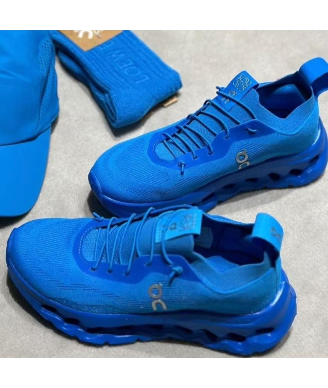 LOEWE Синие низкие кроссовки / кеды, фото 8