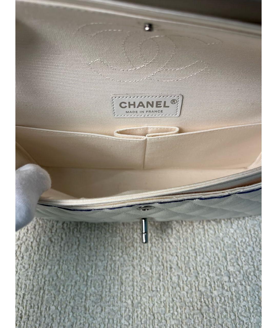 CHANEL Белая сумка через плечо, фото 5