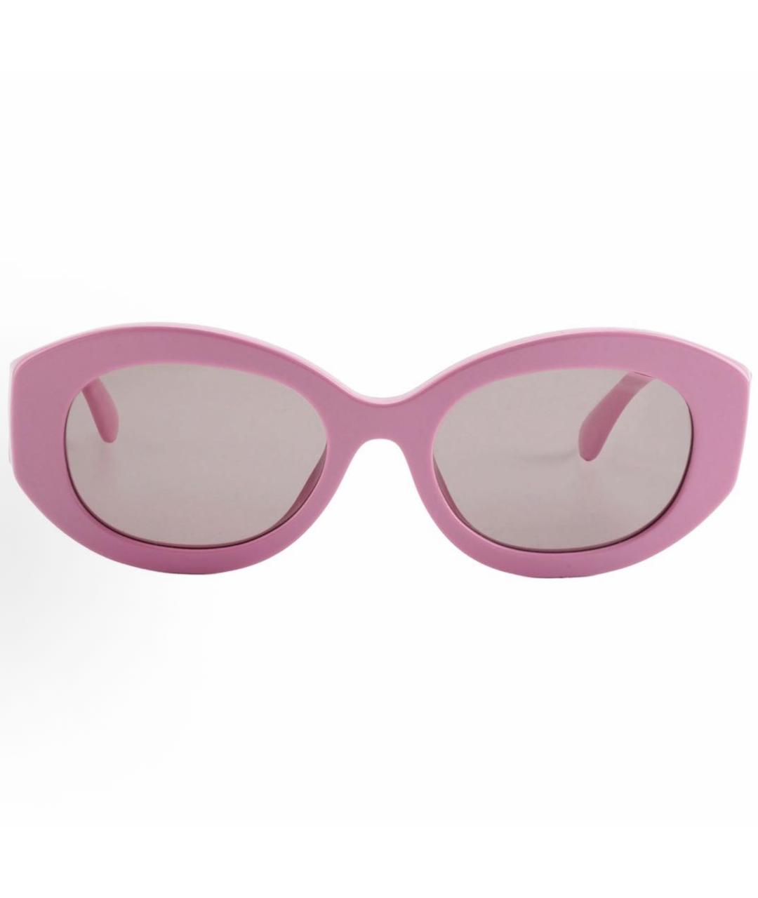 CHANEL Розовые пластиковые солнцезащитные очки, фото 2