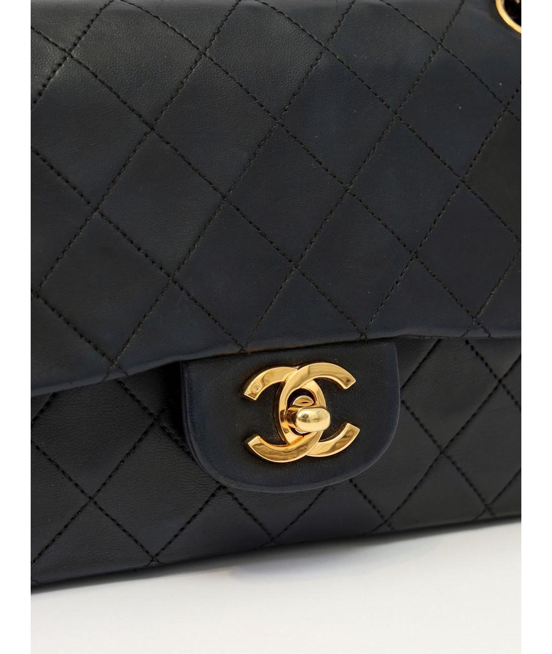 CHANEL Черная кожаная сумка через плечо, фото 5