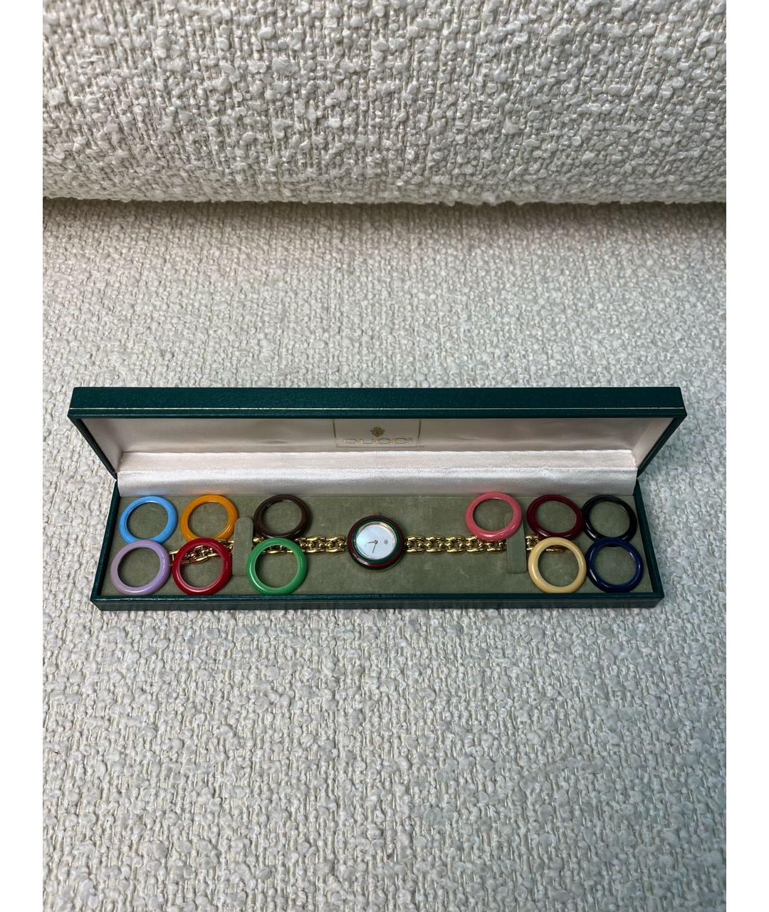 GUCCI Золотые позолоченные часы, фото 4