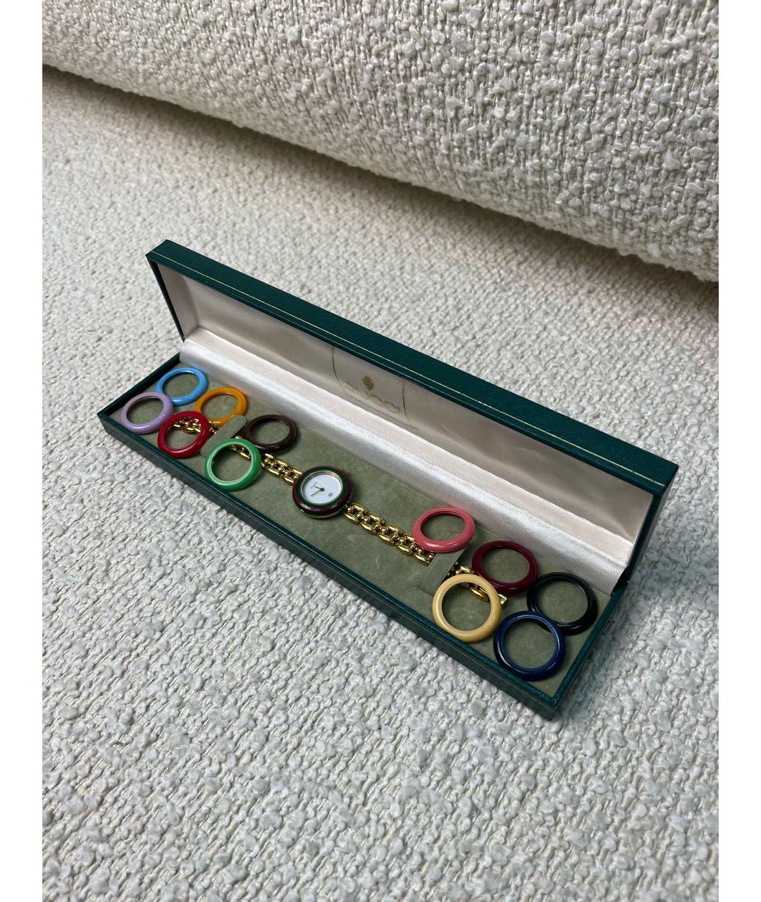 GUCCI Золотые позолоченные часы, фото 6