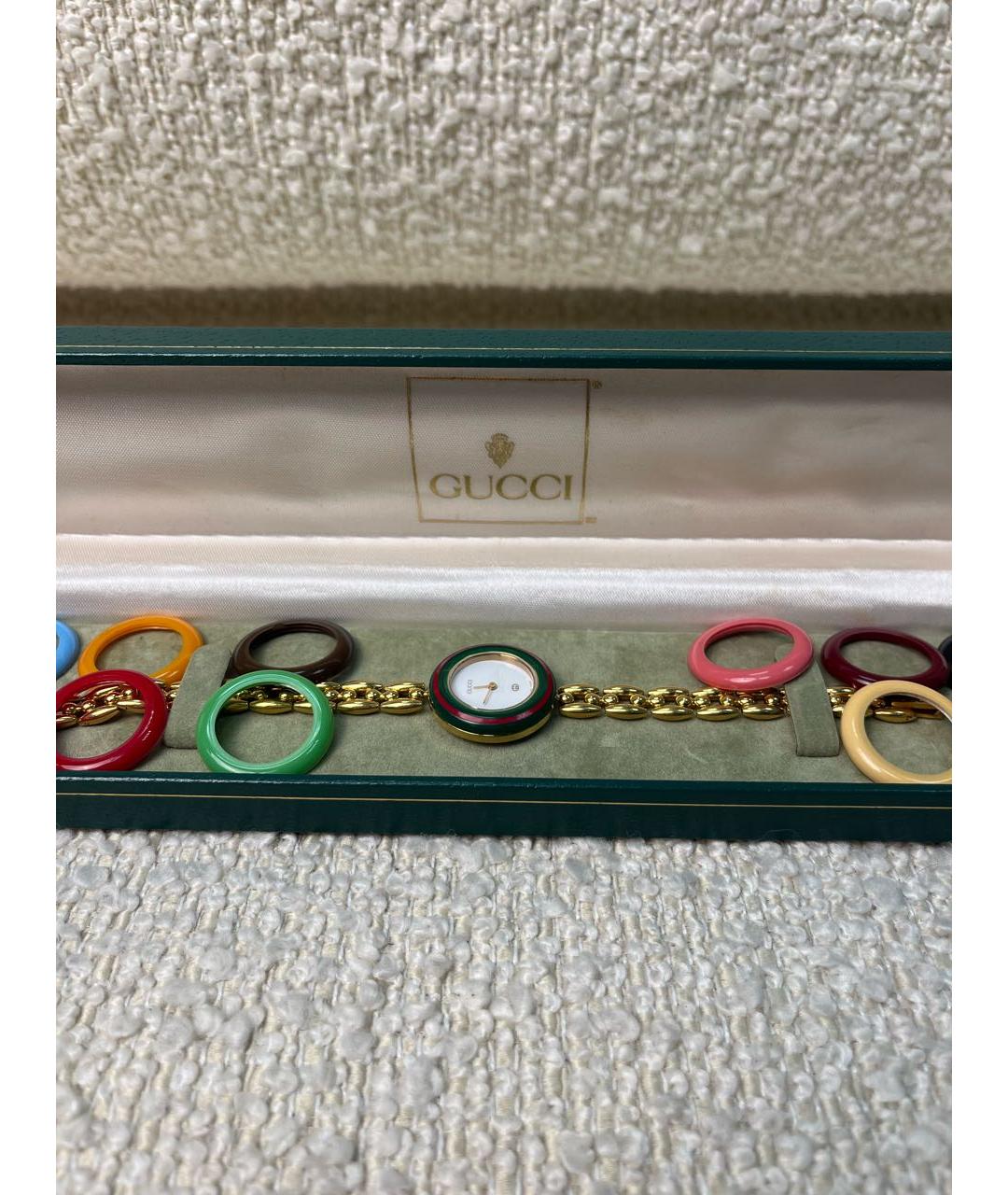 GUCCI Золотые позолоченные часы, фото 8