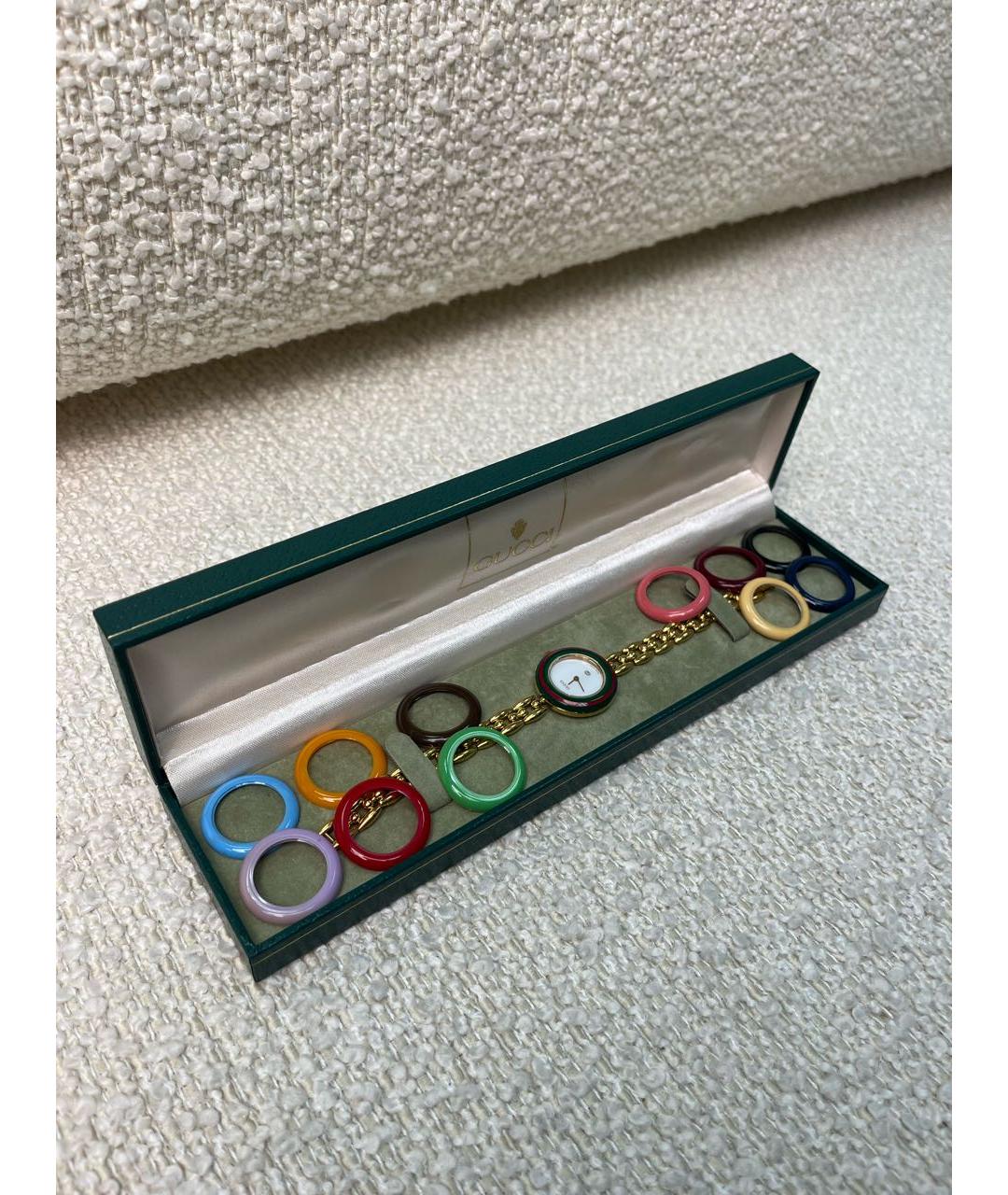 GUCCI Золотые позолоченные часы, фото 7