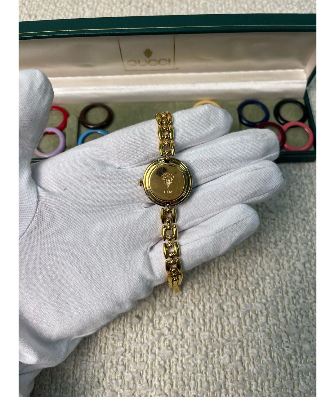 GUCCI Золотые позолоченные часы, фото 2