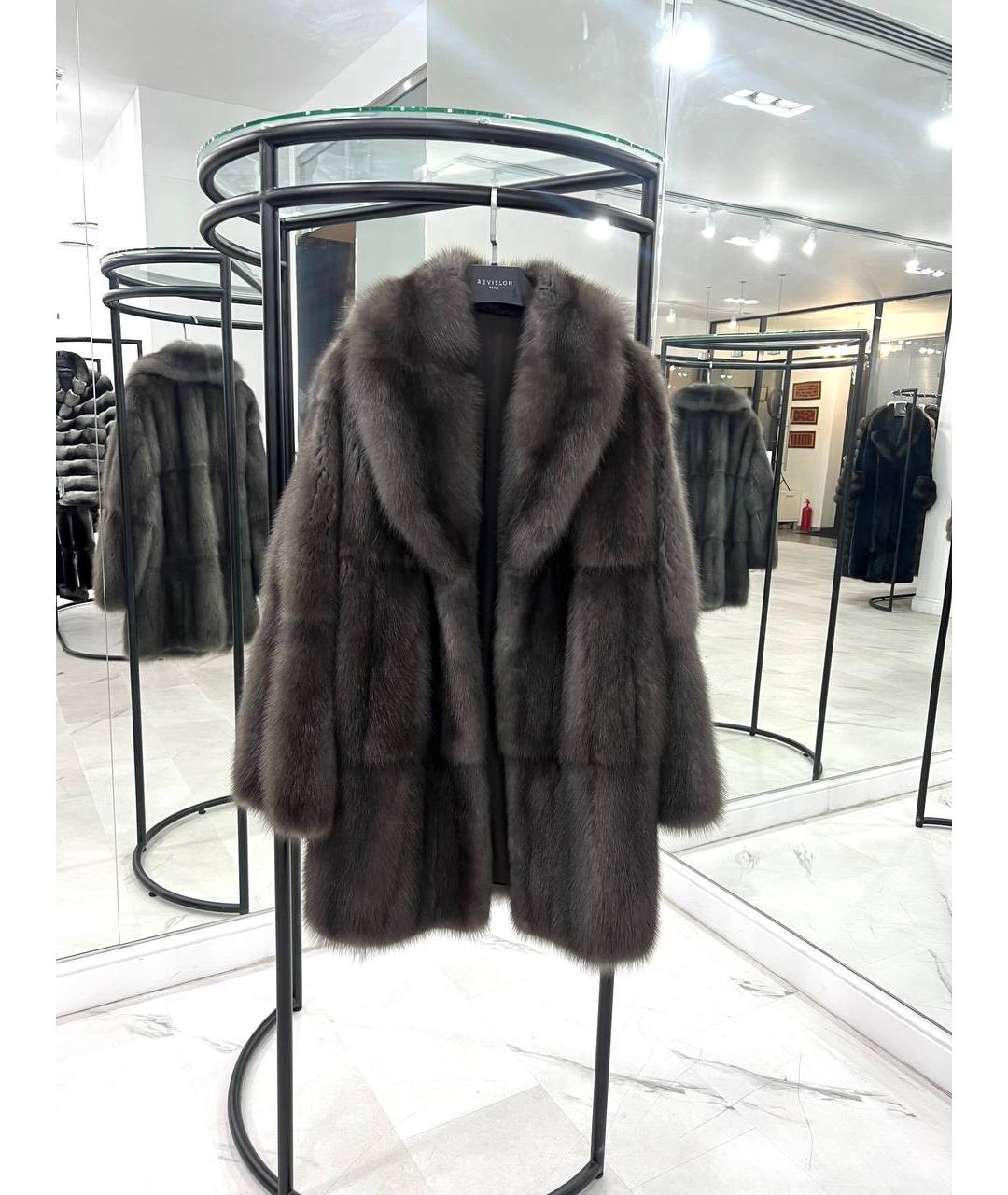 WANGER Коричневая меховая шуба, фото 8