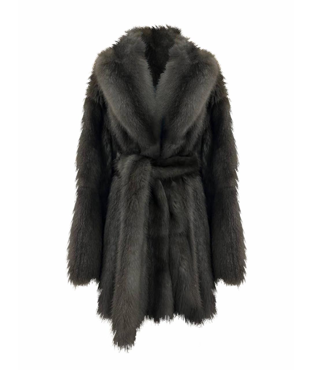 WANGER Коричневая меховая шуба, фото 1