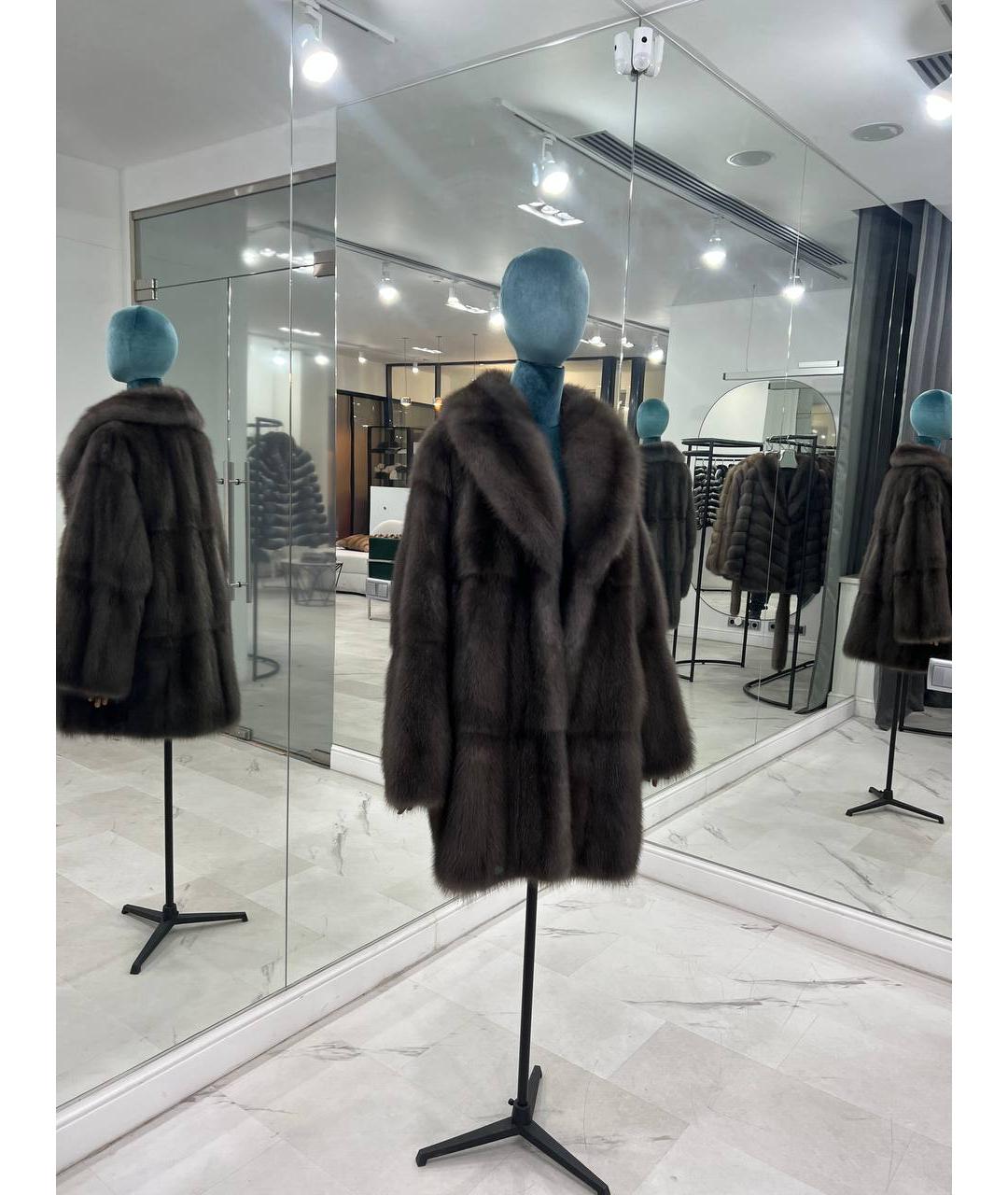 WANGER Коричневая меховая шуба, фото 2