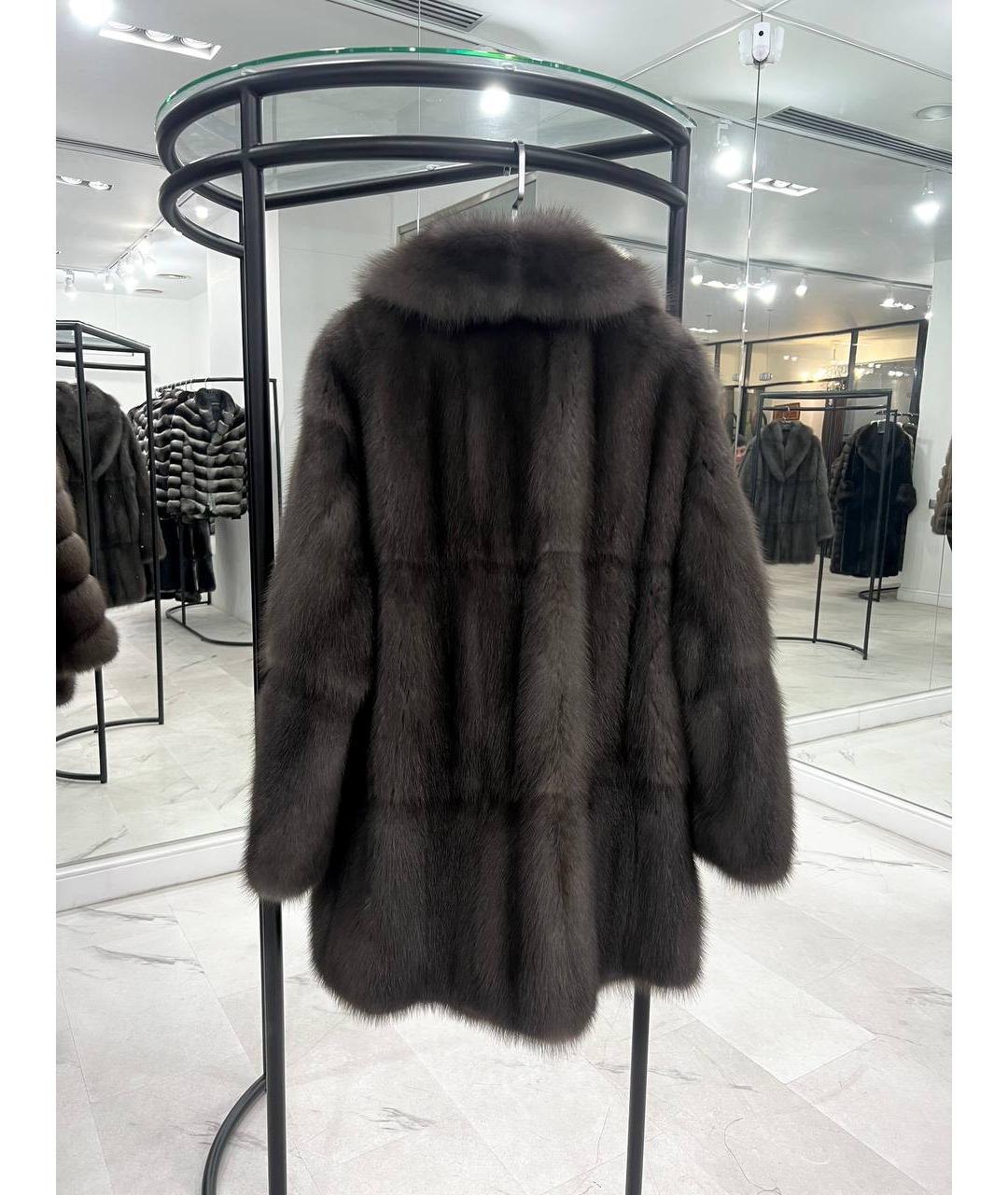 WANGER Коричневая меховая шуба, фото 6