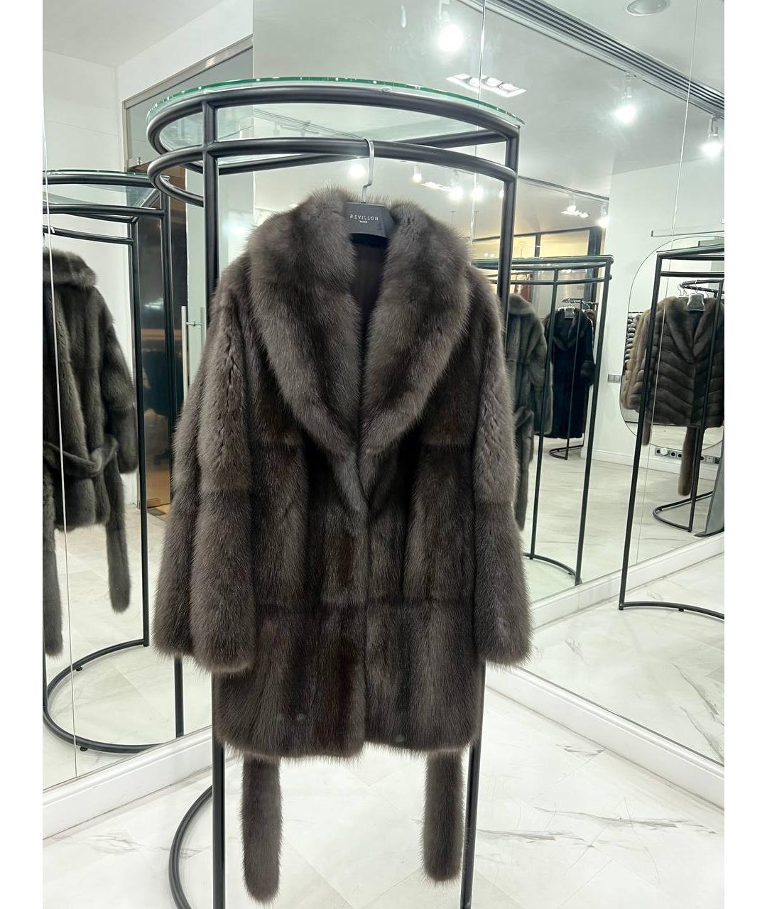 WANGER Коричневая меховая шуба, фото 9