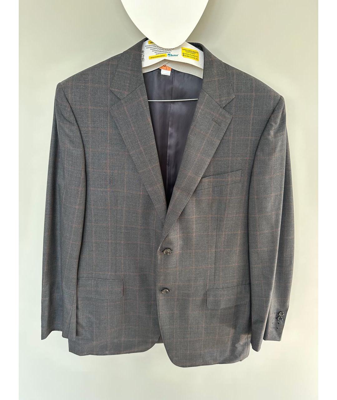 CANALI Серый костюм-тройка, фото 5