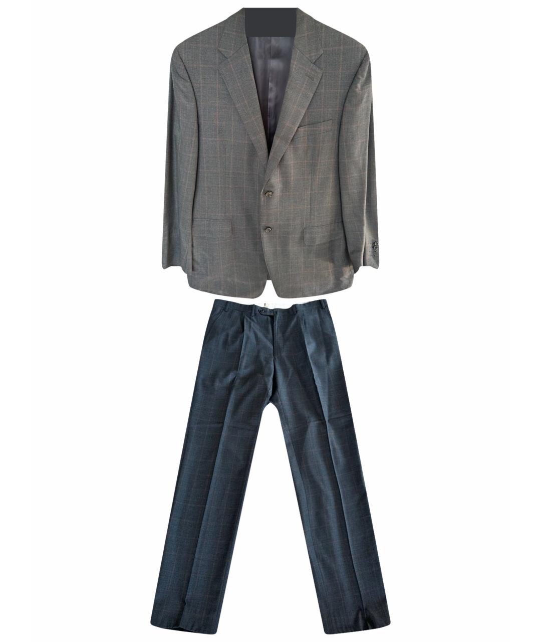 CANALI Серый костюм-тройка, фото 1