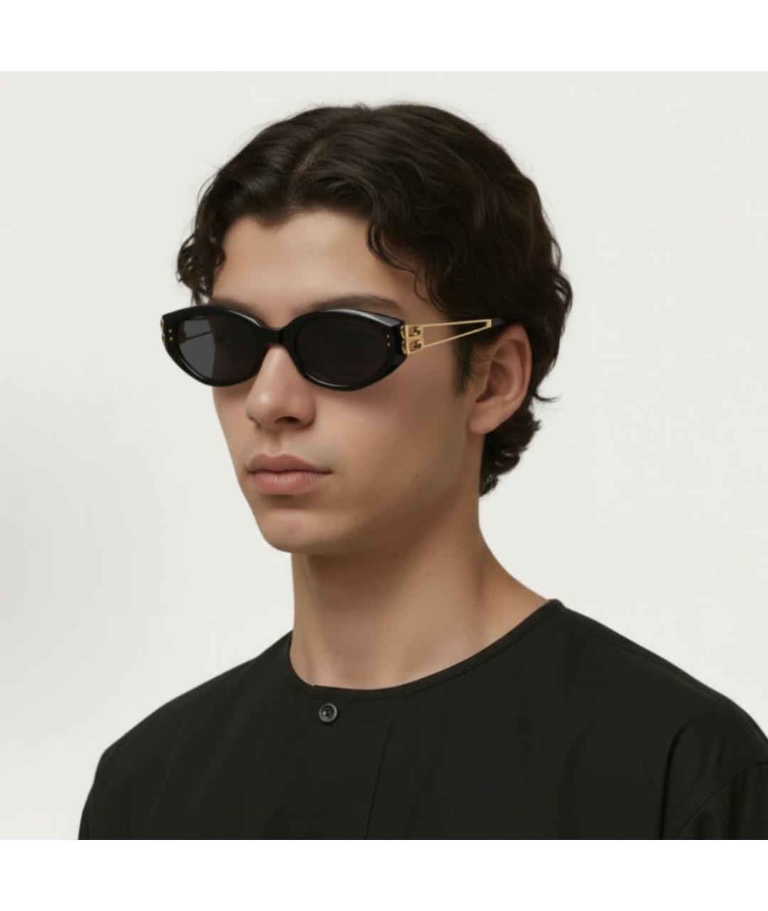 GENTLE MONSTER Черные пластиковые солнцезащитные очки, фото 2