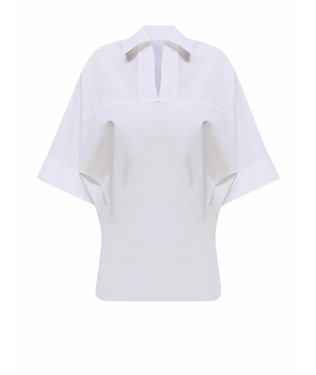 HERMES Белая хлопковая блузы, фото 1