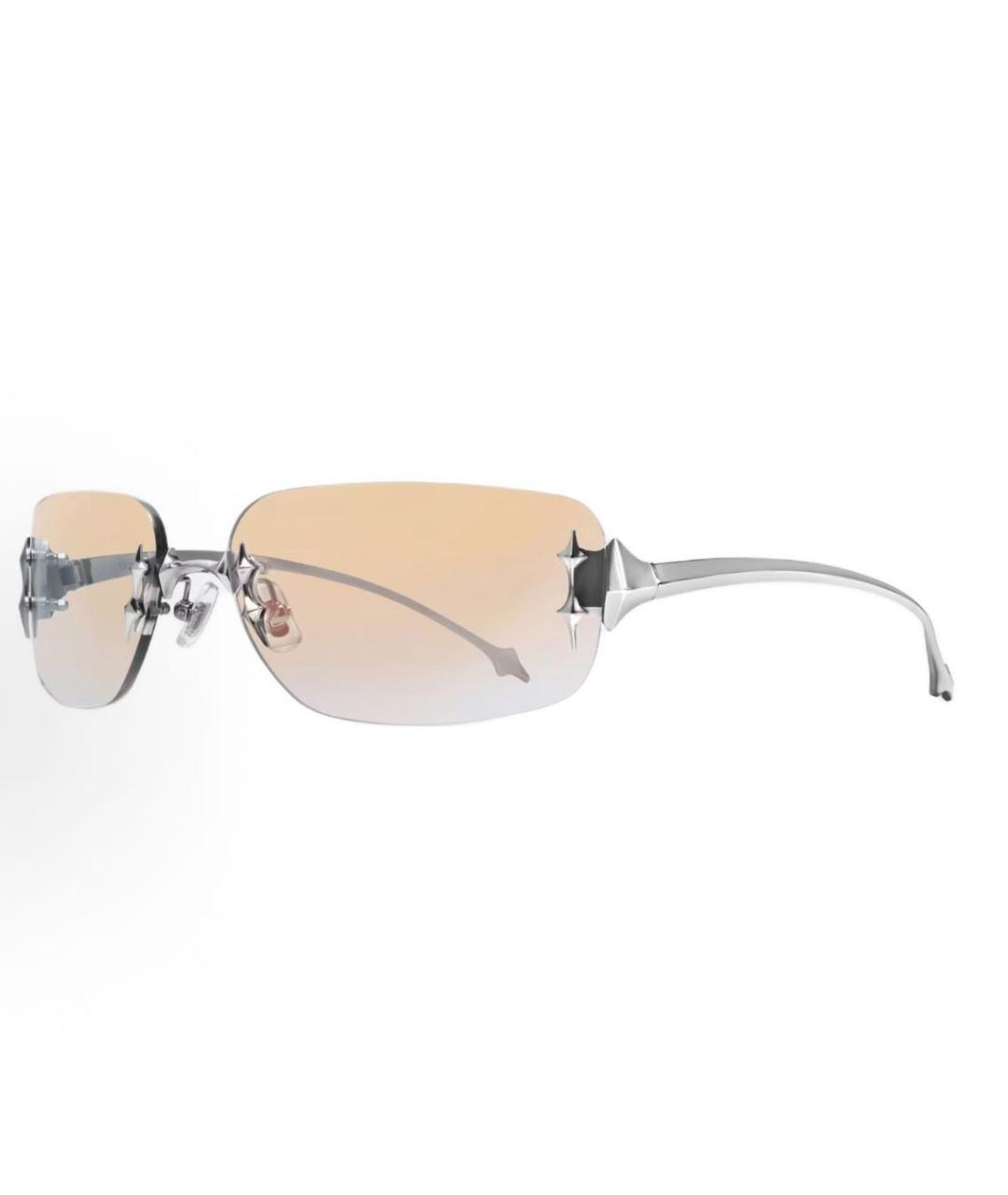 GENTLE MONSTER Серебряные металлические солнцезащитные очки, фото 5