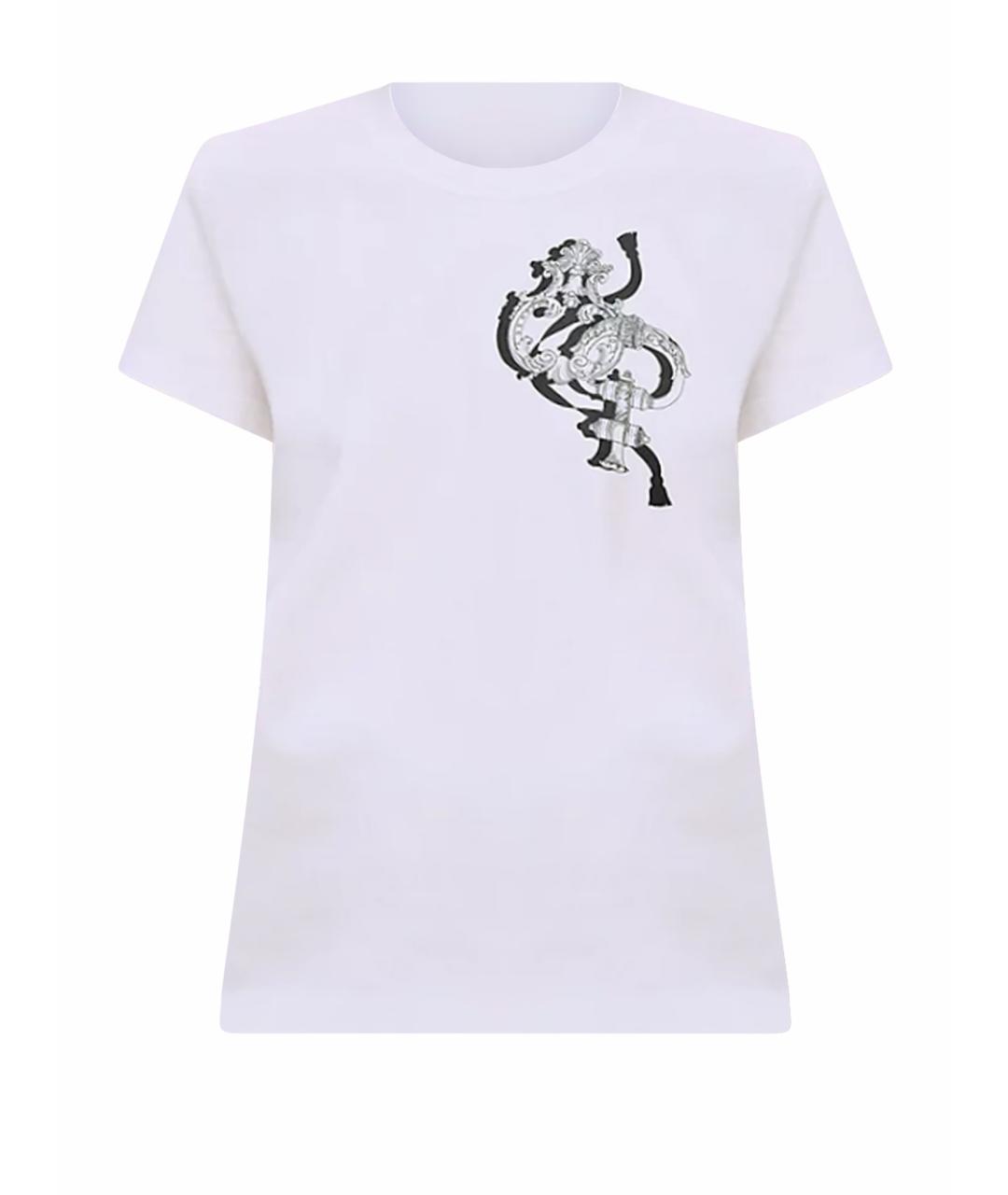 HERMES Белая хлопковая футболка, фото 1