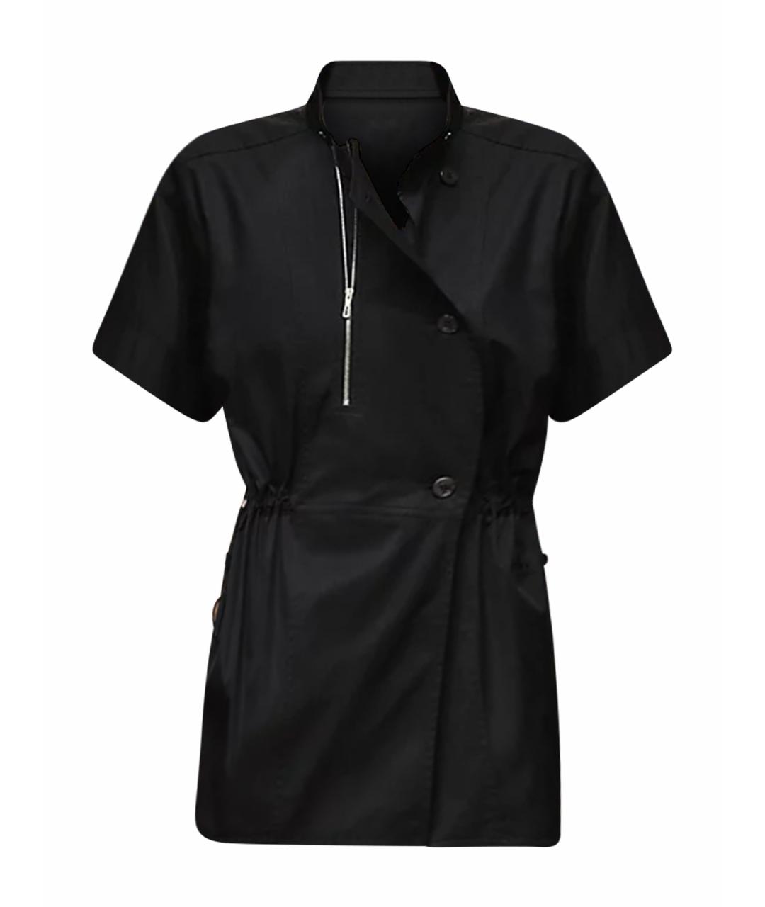 HERMES Черная хлопковая рубашка, фото 1