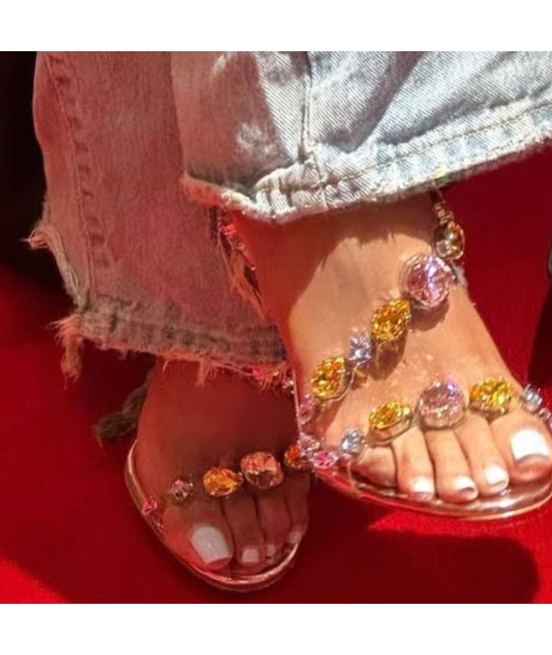 CHRISTIAN LOUBOUTIN Серебряные босоножки, фото 6