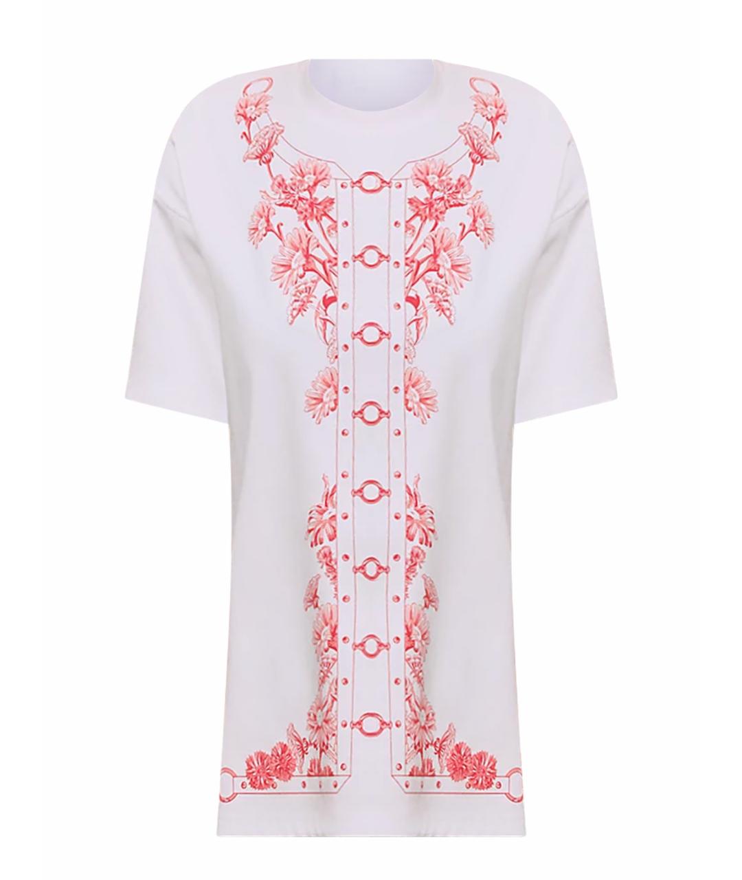 HERMES Белая хлопковая футболка, фото 1