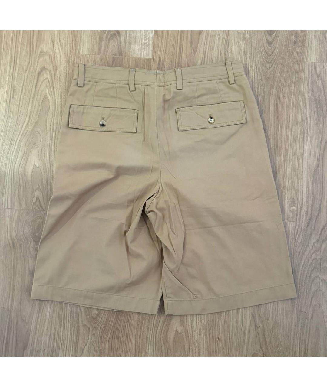 BURBERRY Бежевые хлопковые шорты, фото 2
