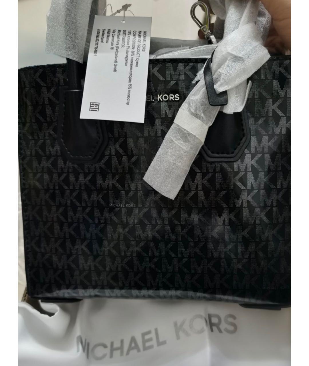 MICHAEL KORS Черная сумка тоут, фото 7