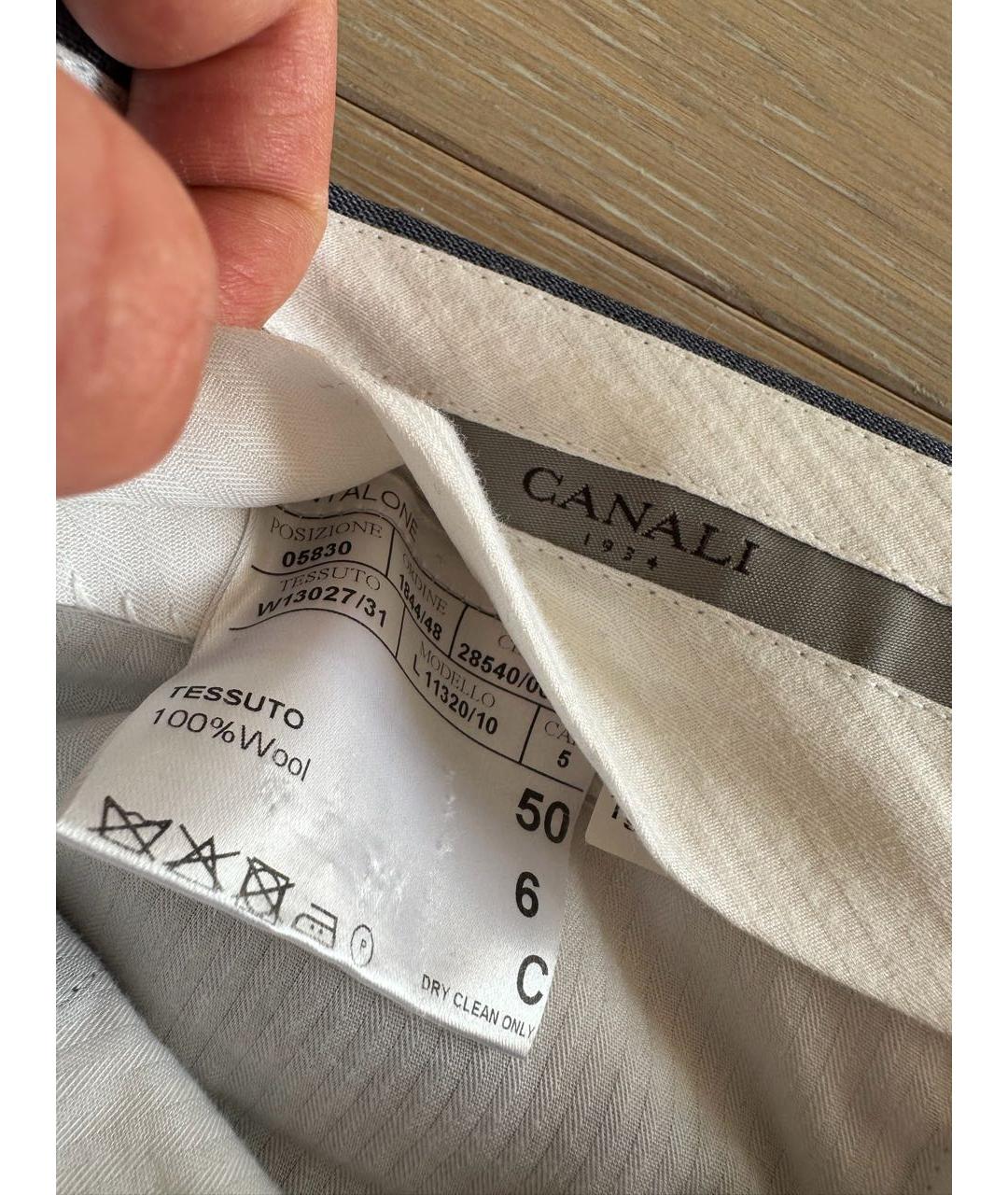 CANALI Синий классический костюм, фото 4