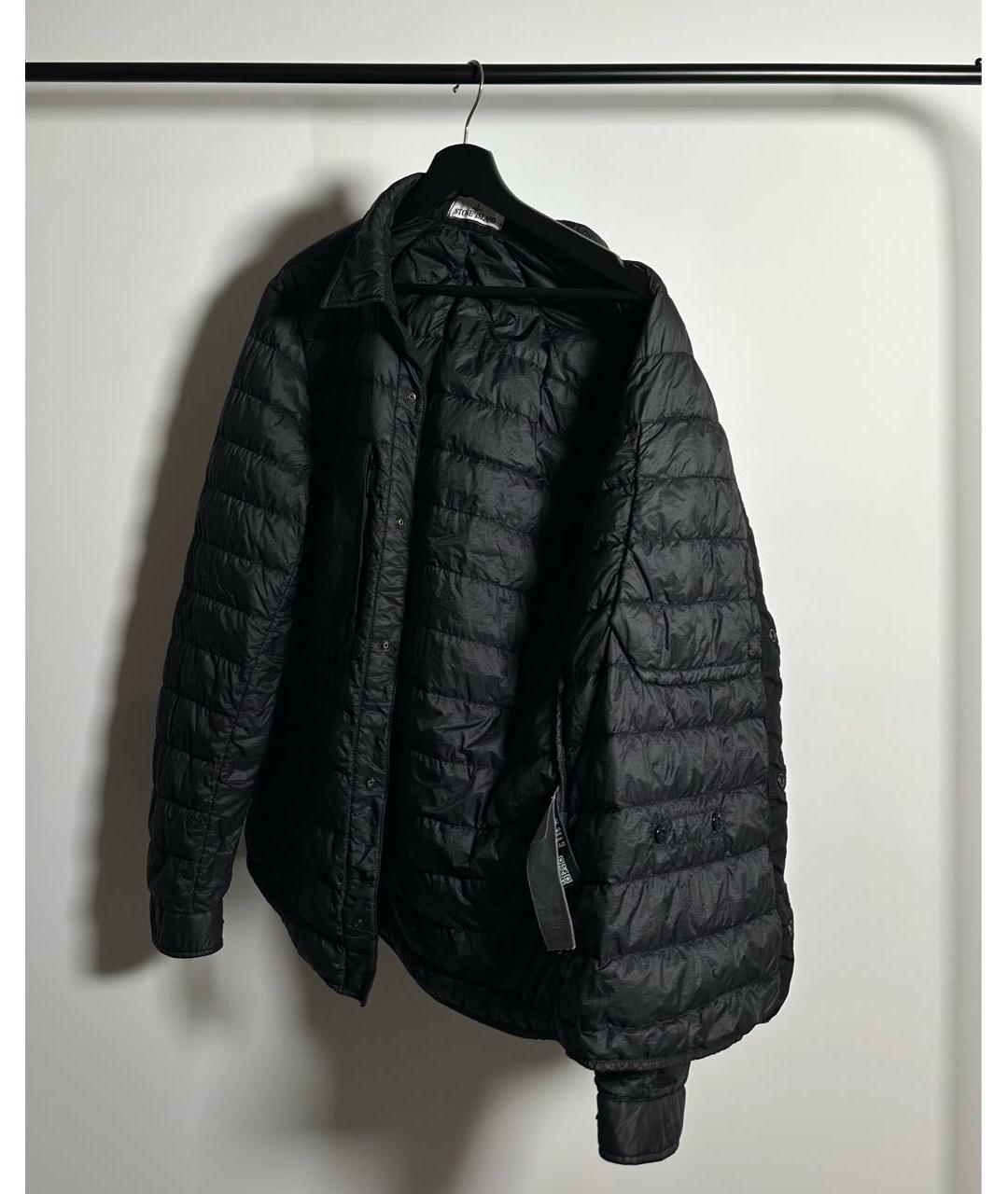 STONE ISLAND Черная полиамидовая куртка, фото 3