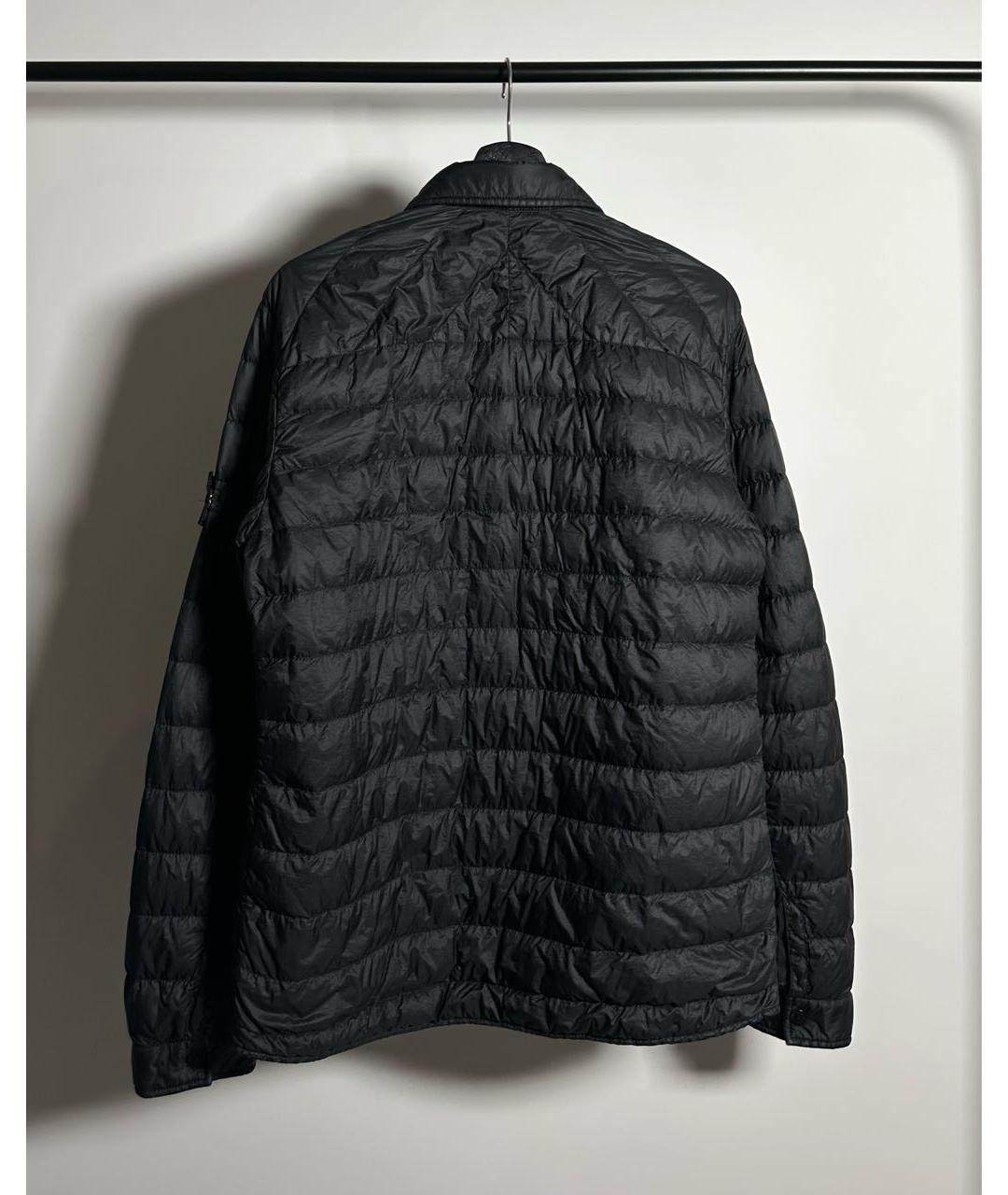 STONE ISLAND Черная полиамидовая куртка, фото 2